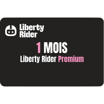 Carte-cadeau digitale 1 MOIS - Liberty Rider Premium