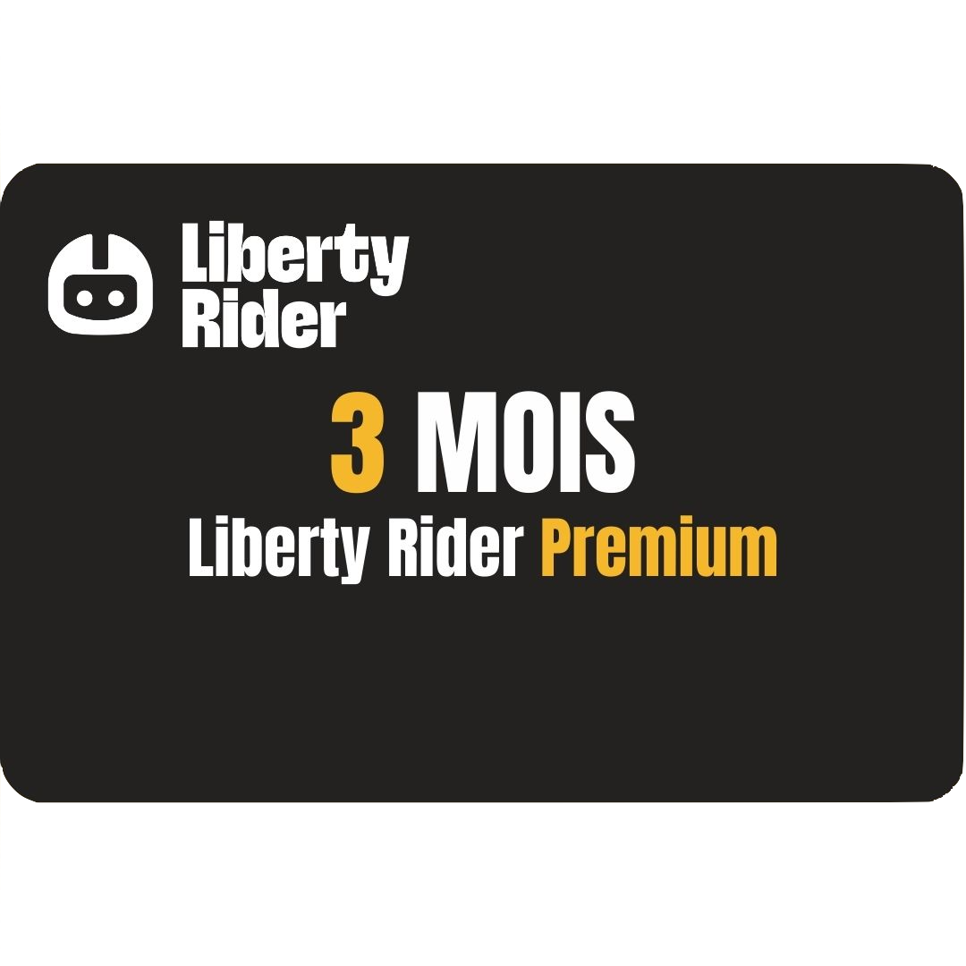 Carte-cadeau digitale 3 MOIS - Liberty Rider Premium
