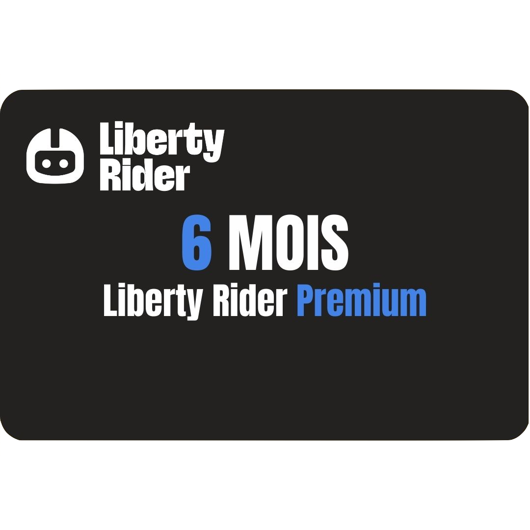 Carte-cadeau digitale 6 MOIS - Liberty Rider Premium